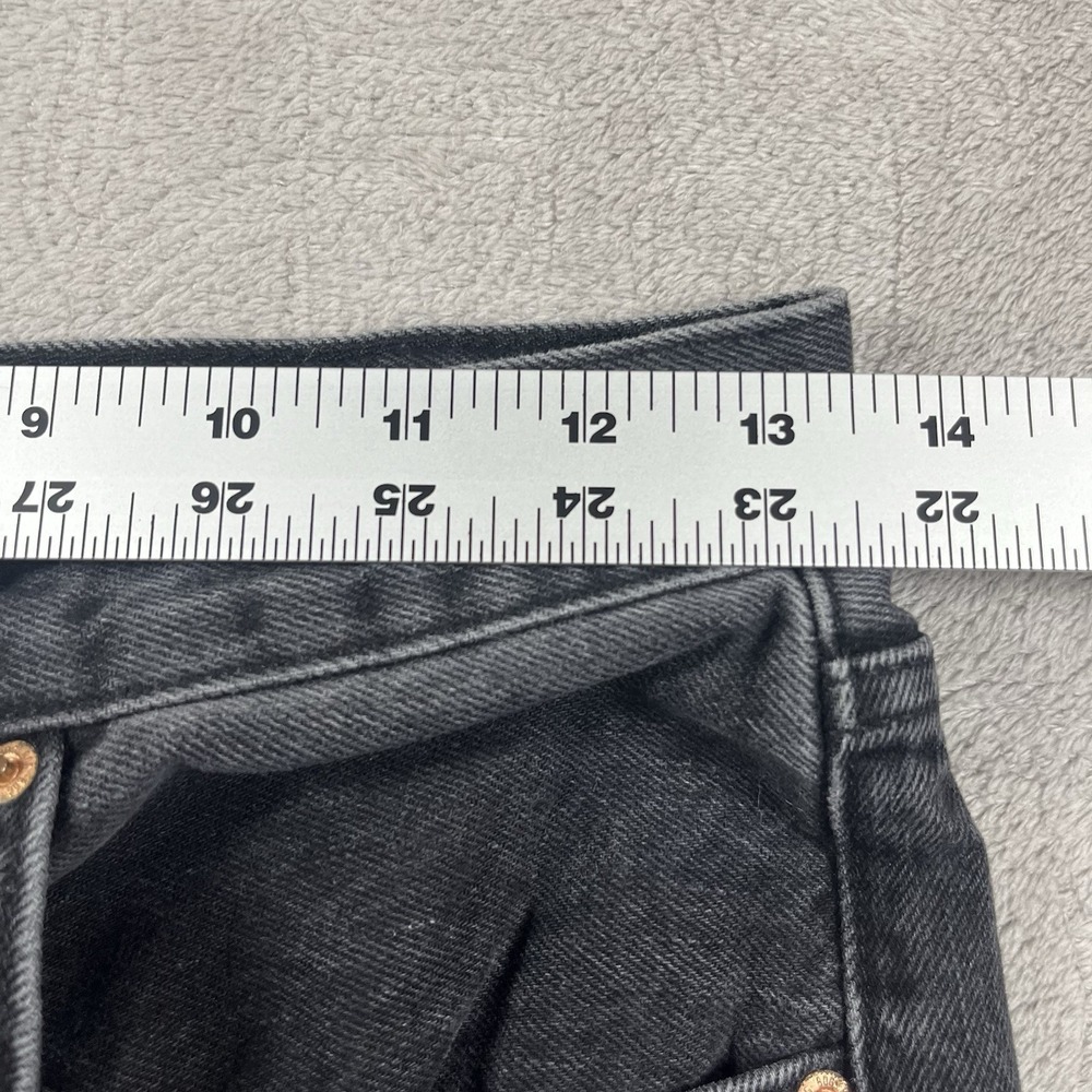 BDG Urban Outfitters High Rise Baggy Jeans Womens 27 Petite Black Distressed - Picture 6 of 8